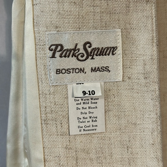 NOSWT 1950s Park Square Fitted Blazer Vintage MCM Hourglass Figure Linen look - Picture 5 of 6